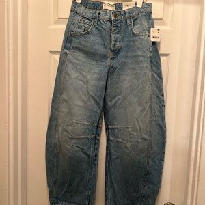 Free People Barrel Jeans